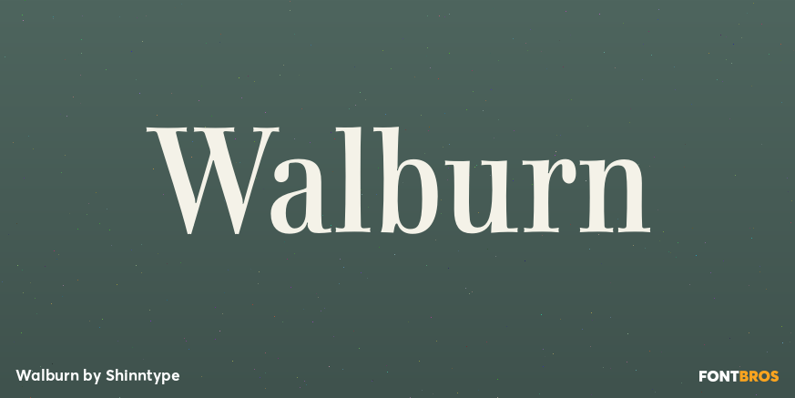 Walburn Font Poster