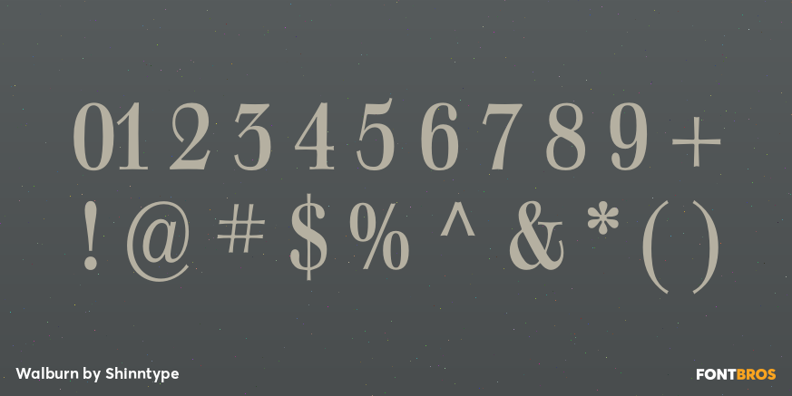 Walburn Font Poster #4