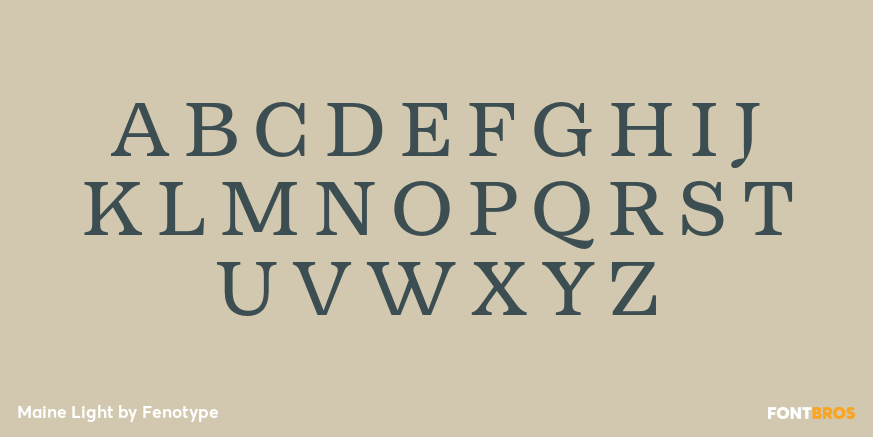 Maine Light Font Poster #2