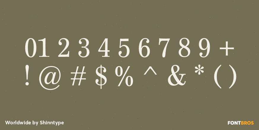 Worldwide Font Poster #1