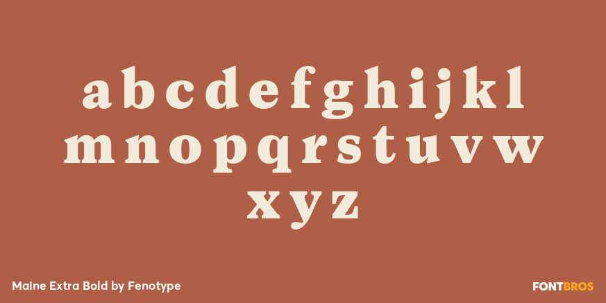 Maine Extra Bold Font Poster #3