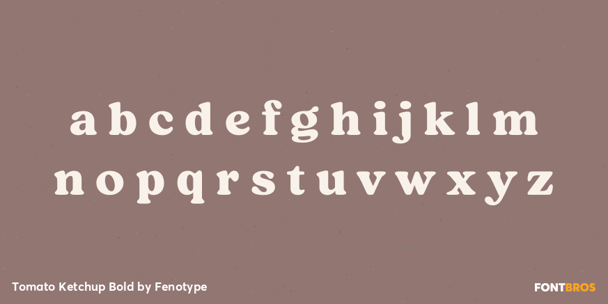 Tomato Ketchup Bold Font Poster #3