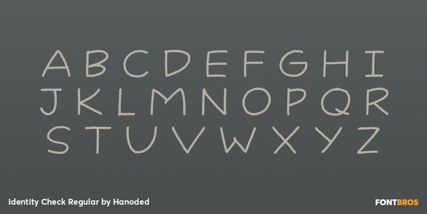 Identity Check Regular Font Poster #2