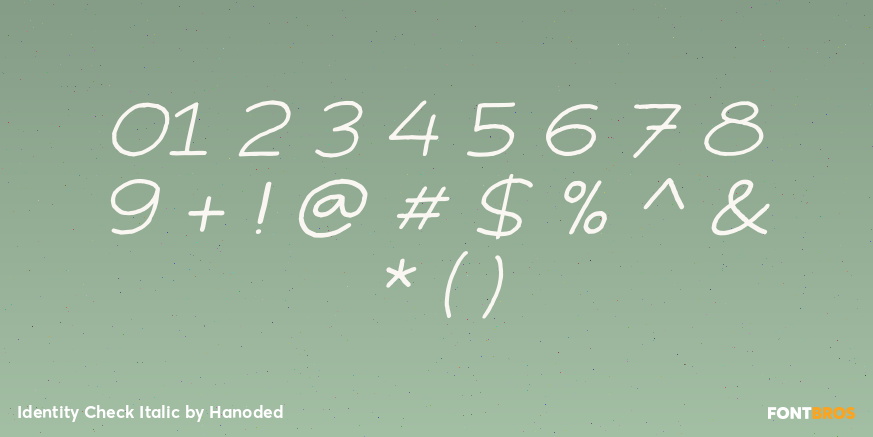Identity Check Italic Font Poster #4