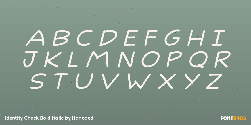 Identity Check Bold Italic Font Poster #3