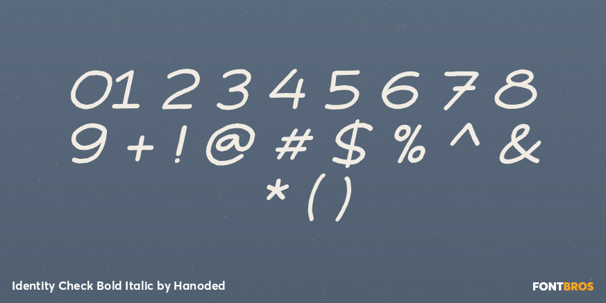 Identity Check Bold Italic Font Poster #4