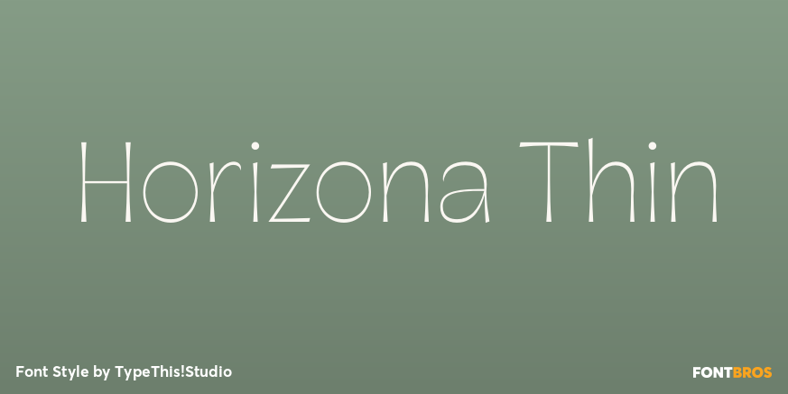 Horizona Thin Poster