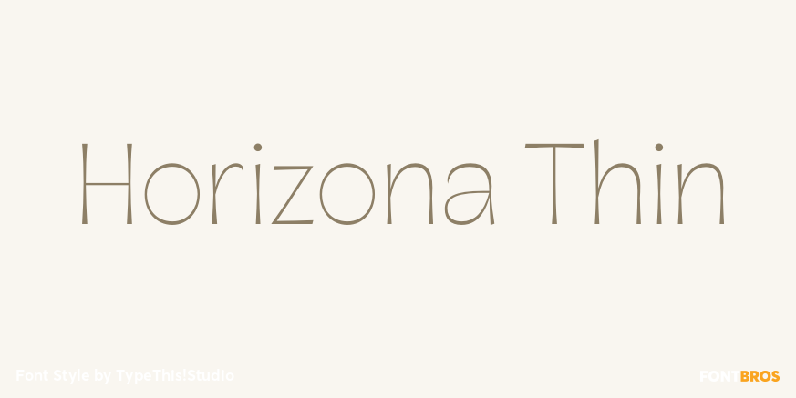 Horizona Thin Poster