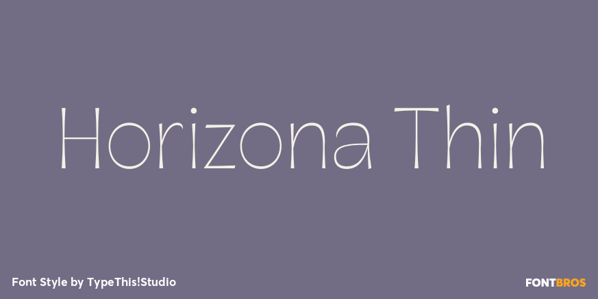 Horizona Thin Poster