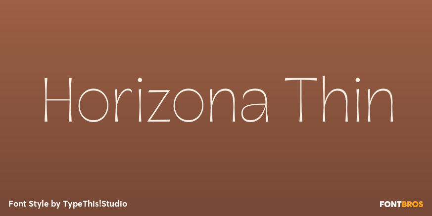 Horizona Thin Poster