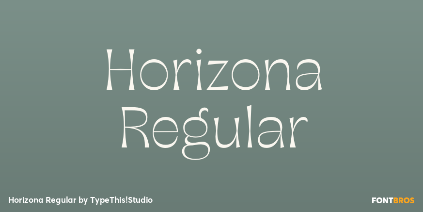 Horizona Regular Poster