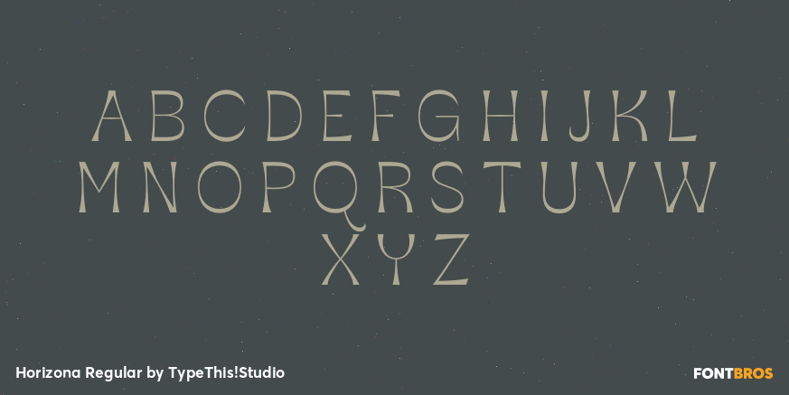 Horizona Regular Font Poster #2