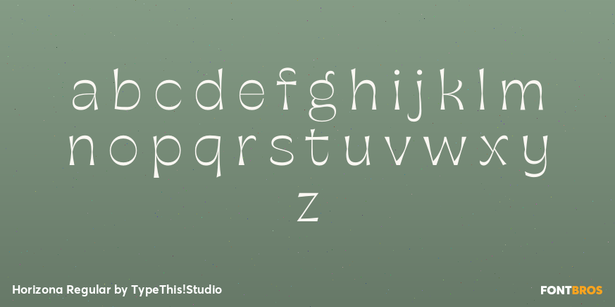 Horizona Regular Font Poster #3