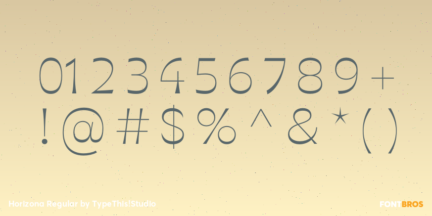 Horizona Regular Font Poster #4