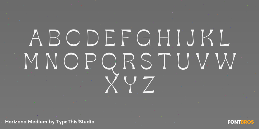 Horizona Medium Font Poster #2