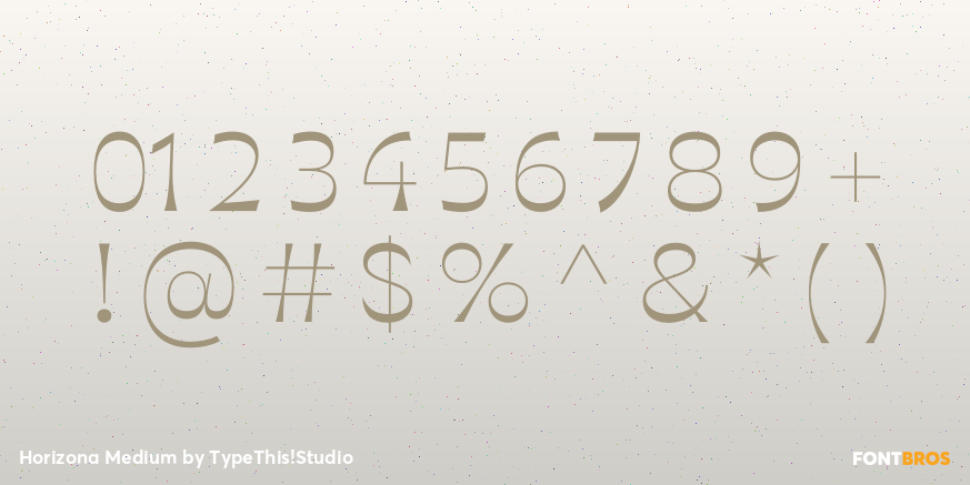 Horizona Medium Font Poster #4