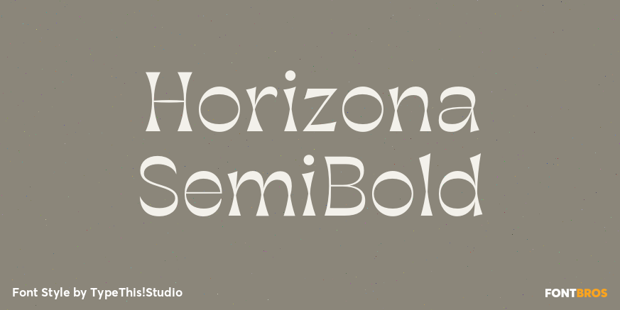 Horizona SemiBold Poster
