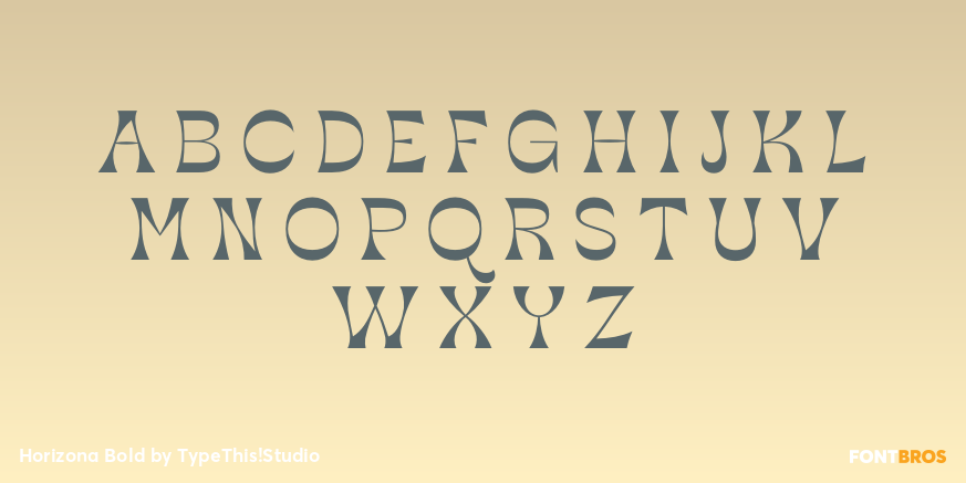 Horizona Bold Font Poster #2