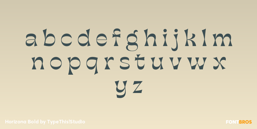 Horizona Bold Font Poster #3