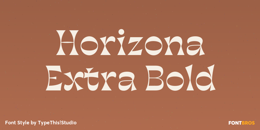 Horizona Extra Bold Poster