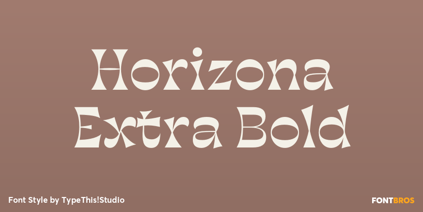 Horizona Extra Bold Poster