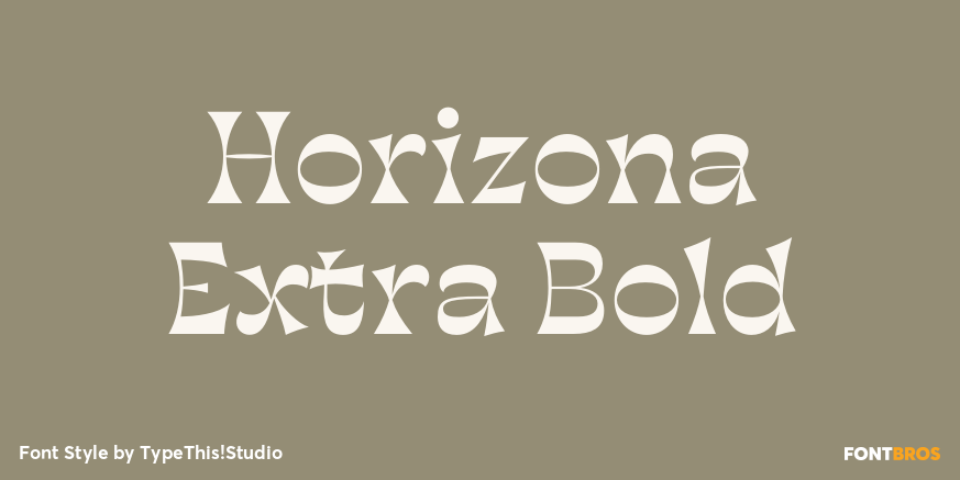 Horizona Extra Bold Poster