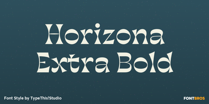 Horizona Extra Bold Poster