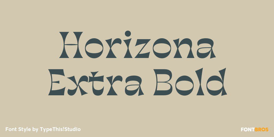 Horizona Extra Bold Poster