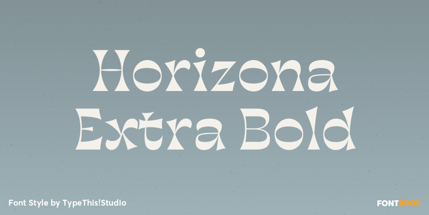 Horizona Extra Bold Poster
