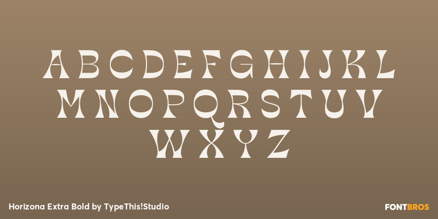 Horizona Extra Bold Font Poster #2