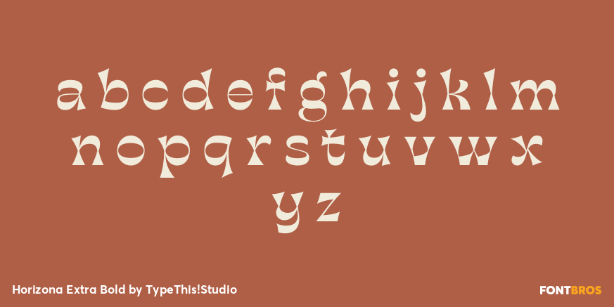 Horizona Extra Bold Font Poster #3