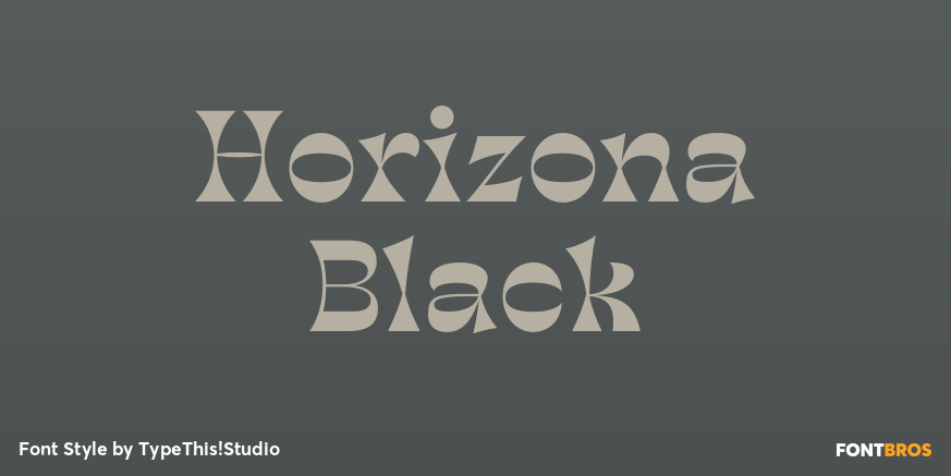 Horizona Black Poster
