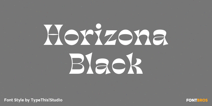 Horizona Black Poster