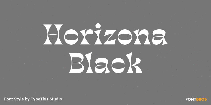 Horizona Black Poster