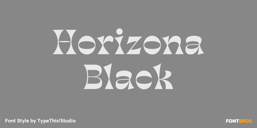 Horizona Black Poster