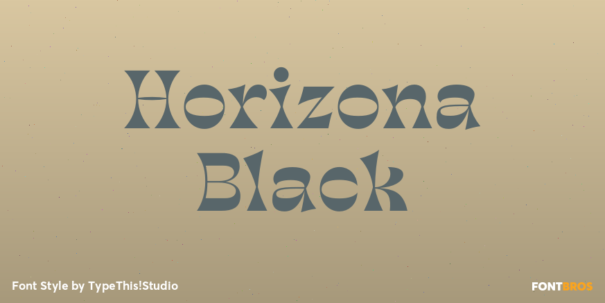 Horizona Black Poster