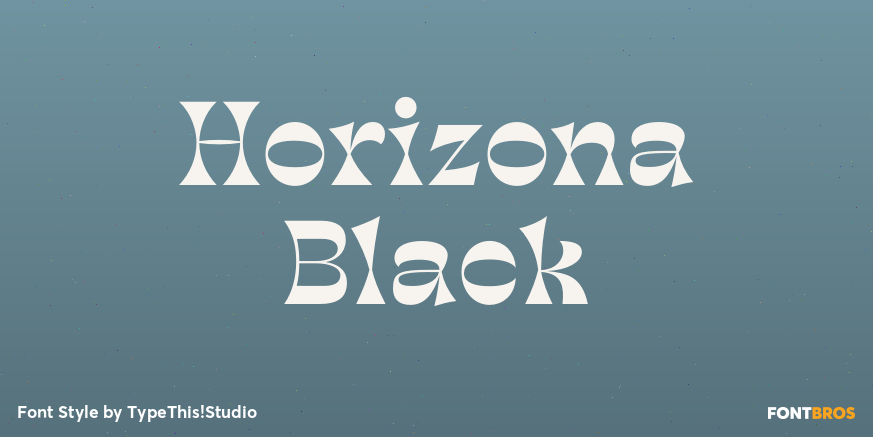 Horizona Black Poster