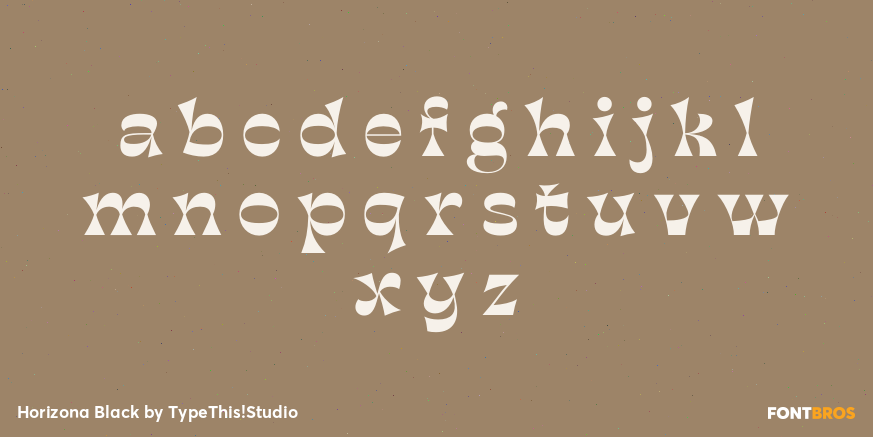 Horizona Black Font Poster #3