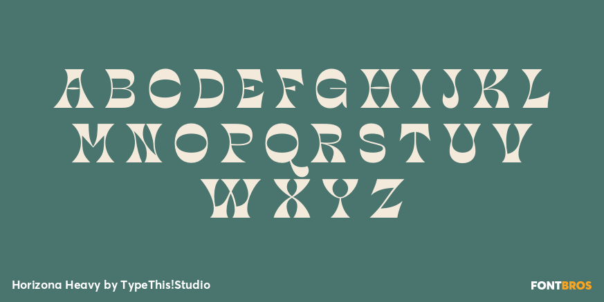 Horizona Heavy Font Poster #2