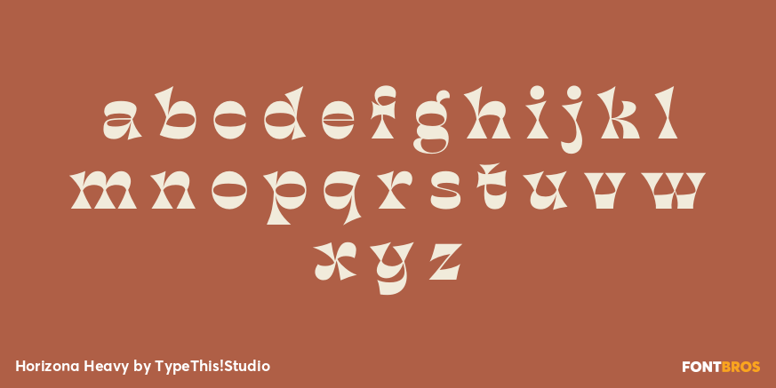 Horizona Heavy Font Poster #3