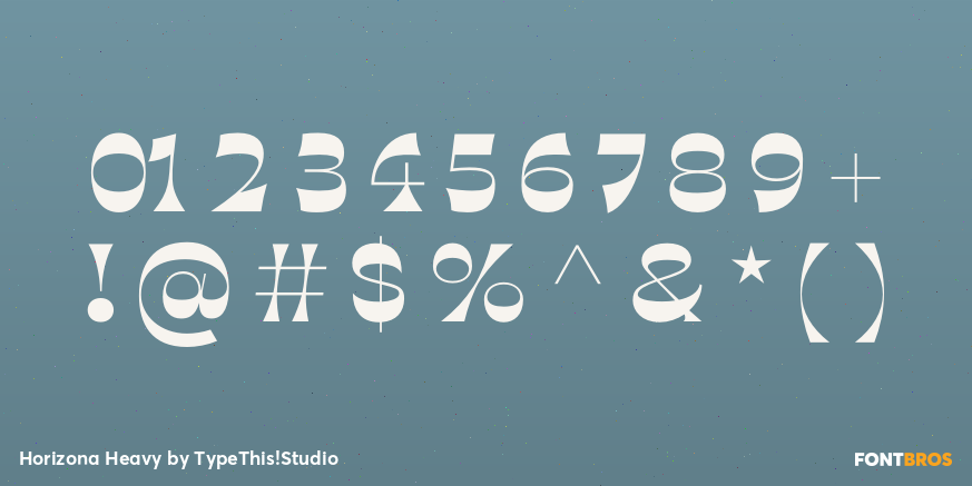 Horizona Heavy Font Poster #4