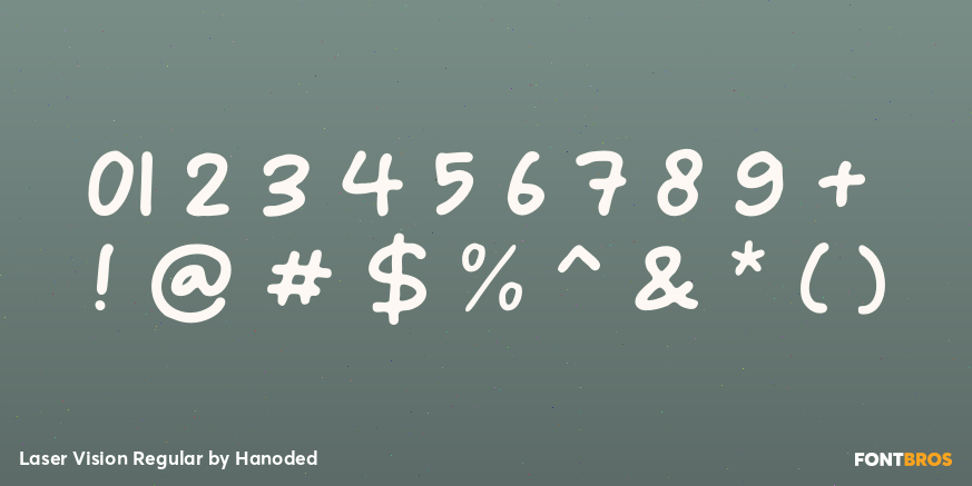 Laser Vision Regular Font Poster #4