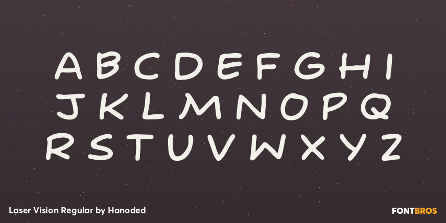 Laser Vision Regular Font Poster #3