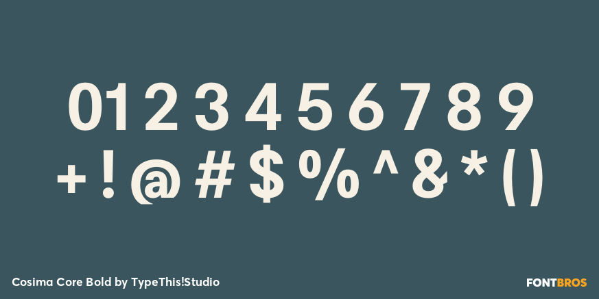 Cosima Core Bold Font Poster #1