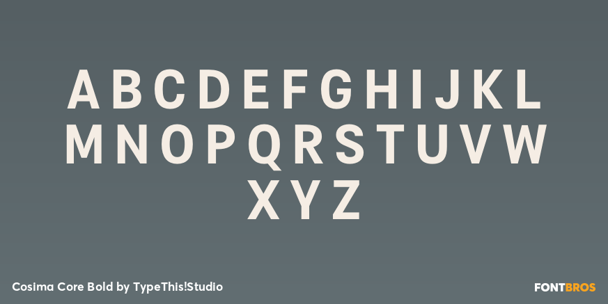 Cosima Core Bold Font Poster #1