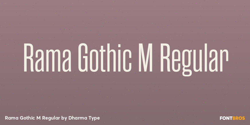 Rama Gothic M Regular Font Poster #1