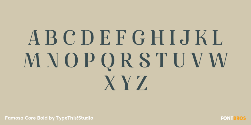 Famosa Core Bold Font Poster #2