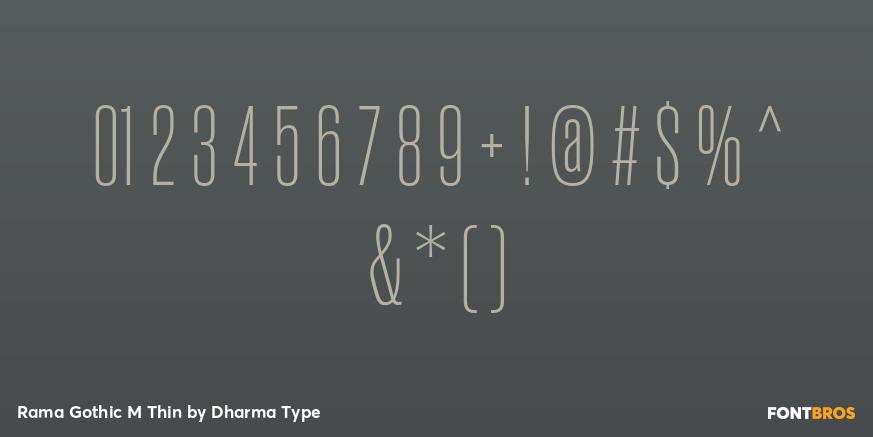 Rama Gothic M Thin Font Poster #4