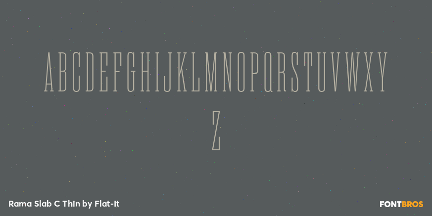 Rama Slab C Thin Font Poster #2