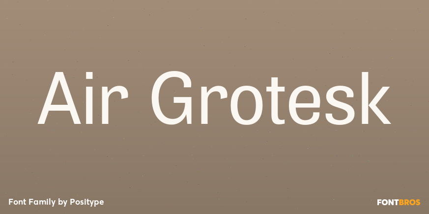 Air Grotesk Poster